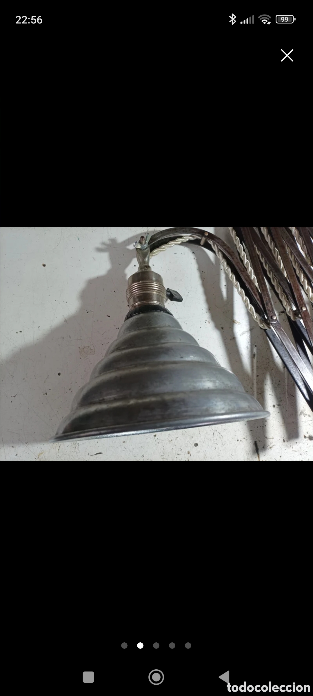 Antig&uuml;edades: Lampara flexo industrial - Foto 2