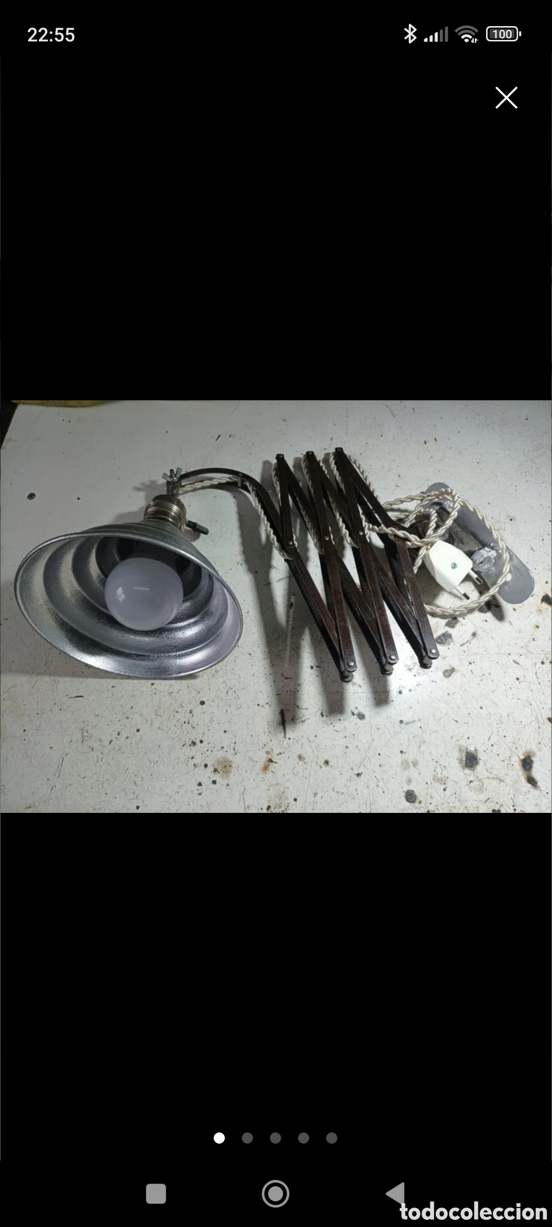 Antig&uuml;edades: Lampara flexo industrial - Foto 1