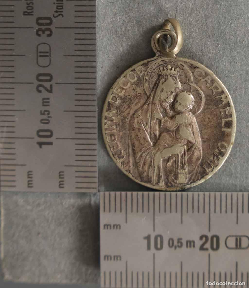 Antig&uuml;edades: MEDALLA. SGDO CORAZON. VIRGEN DEL CARMEN - Foto 2