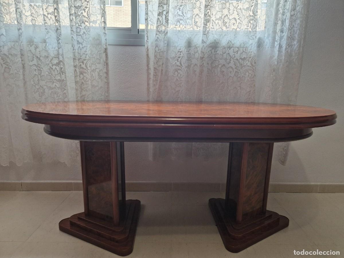 Antig&uuml;edades: Mesa de comedor ovalada y extensible - Foto 2