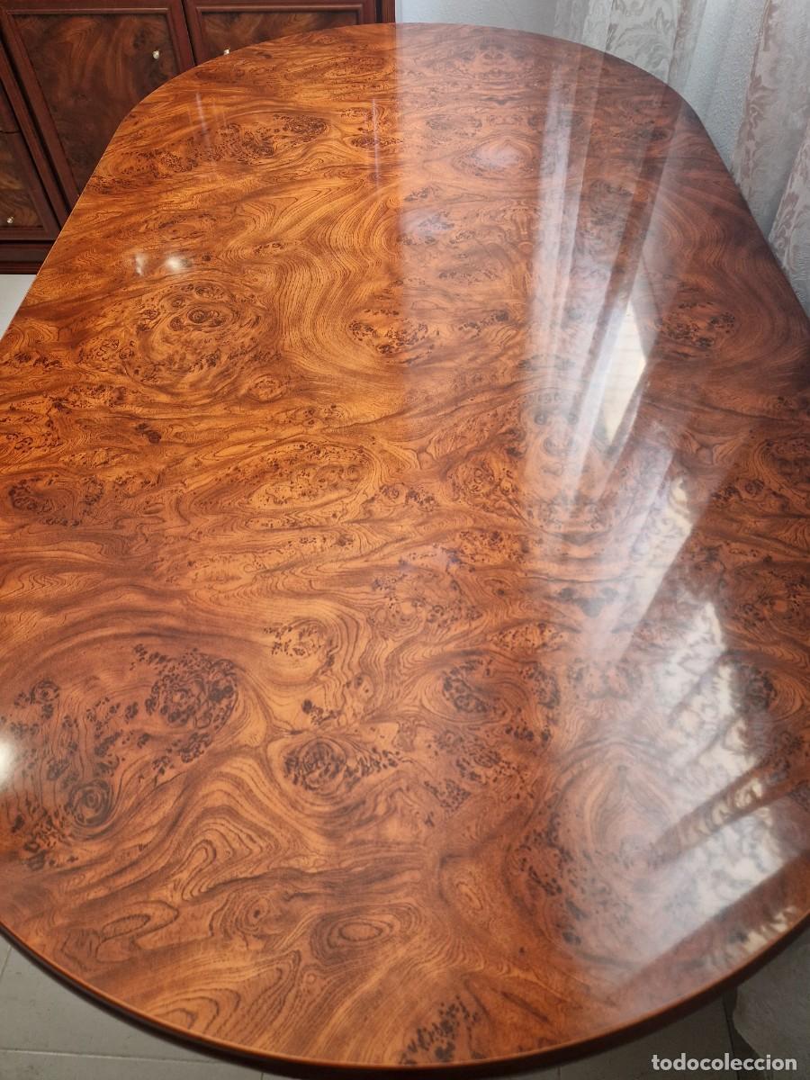 Antig&uuml;edades: Mesa de comedor ovalada y extensible - Foto 3