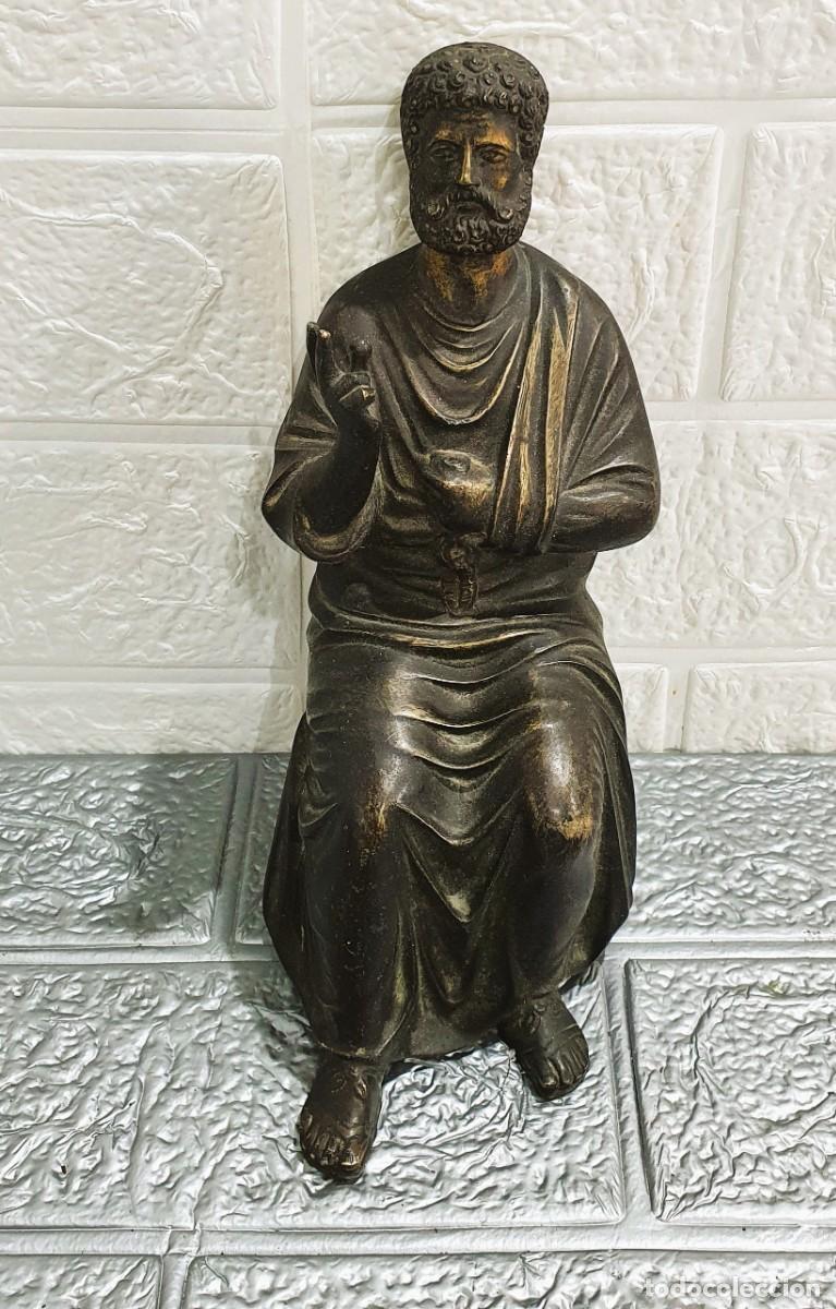 Antig&uuml;edades: Figura de bronce de San Pedro - Foto 2