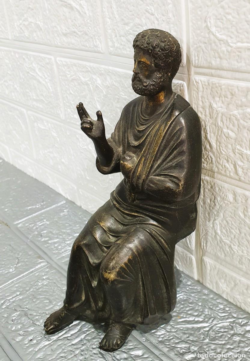 Antig&uuml;edades: Figura de bronce de San Pedro - Foto 4