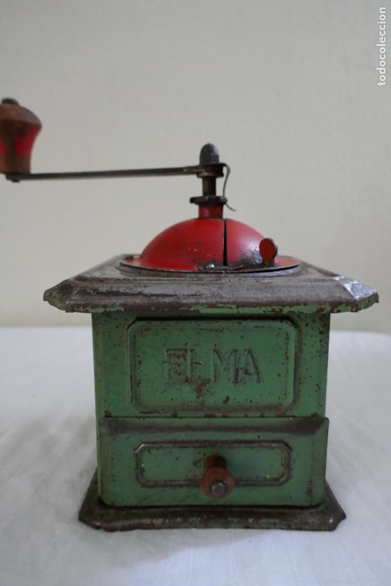 Antig&uuml;edades: MOLINILLO DE CAFE ANTIGUO DE LA MARCA ELMA - Foto 2