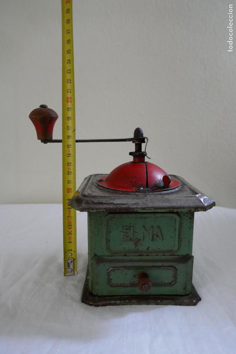 Antig&uuml;edades: MOLINILLO DE CAFE ANTIGUO DE LA MARCA ELMA - Foto 4