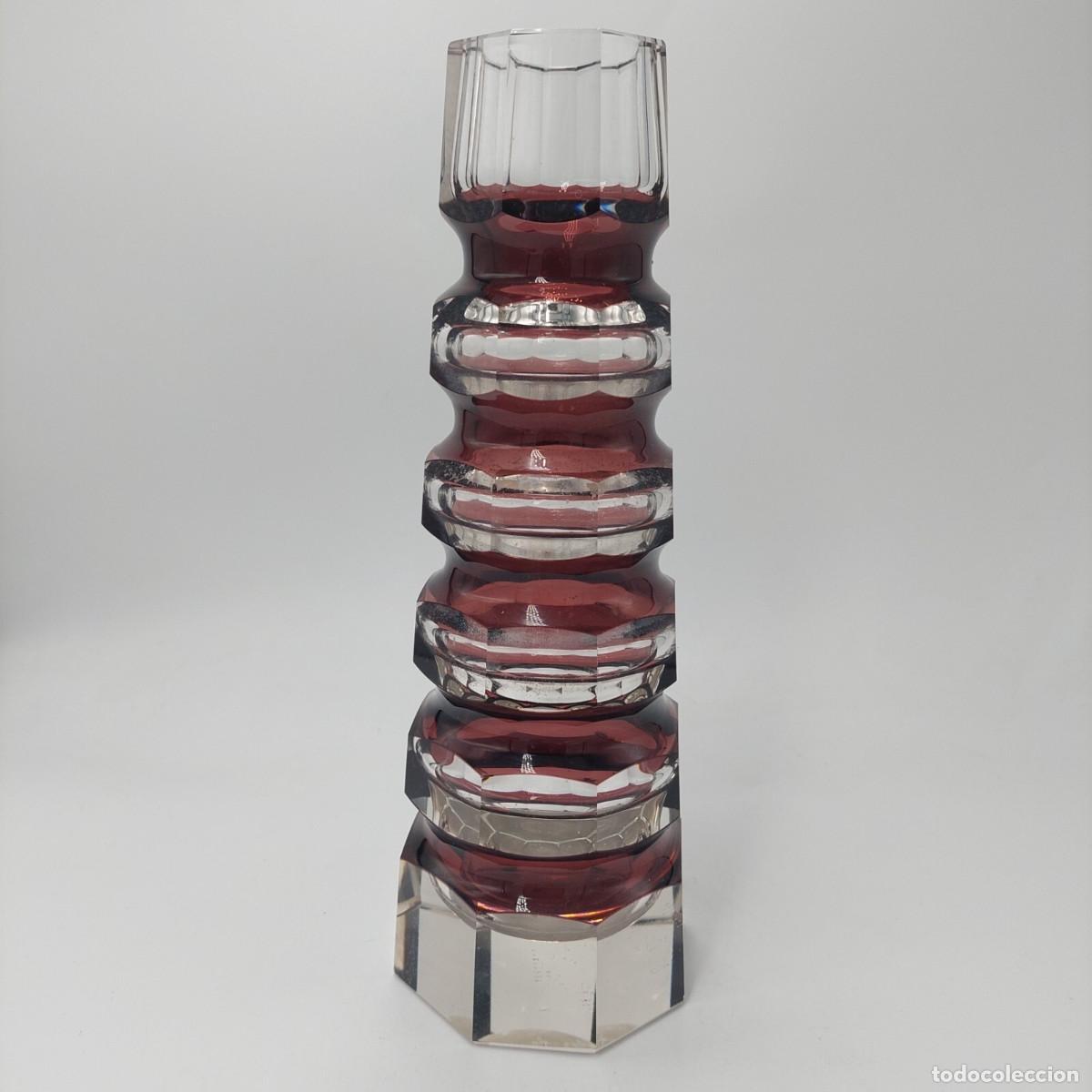 Antig&uuml;edades: Jarron de cristal Art Deco Moser Hoffmann - Foto 1