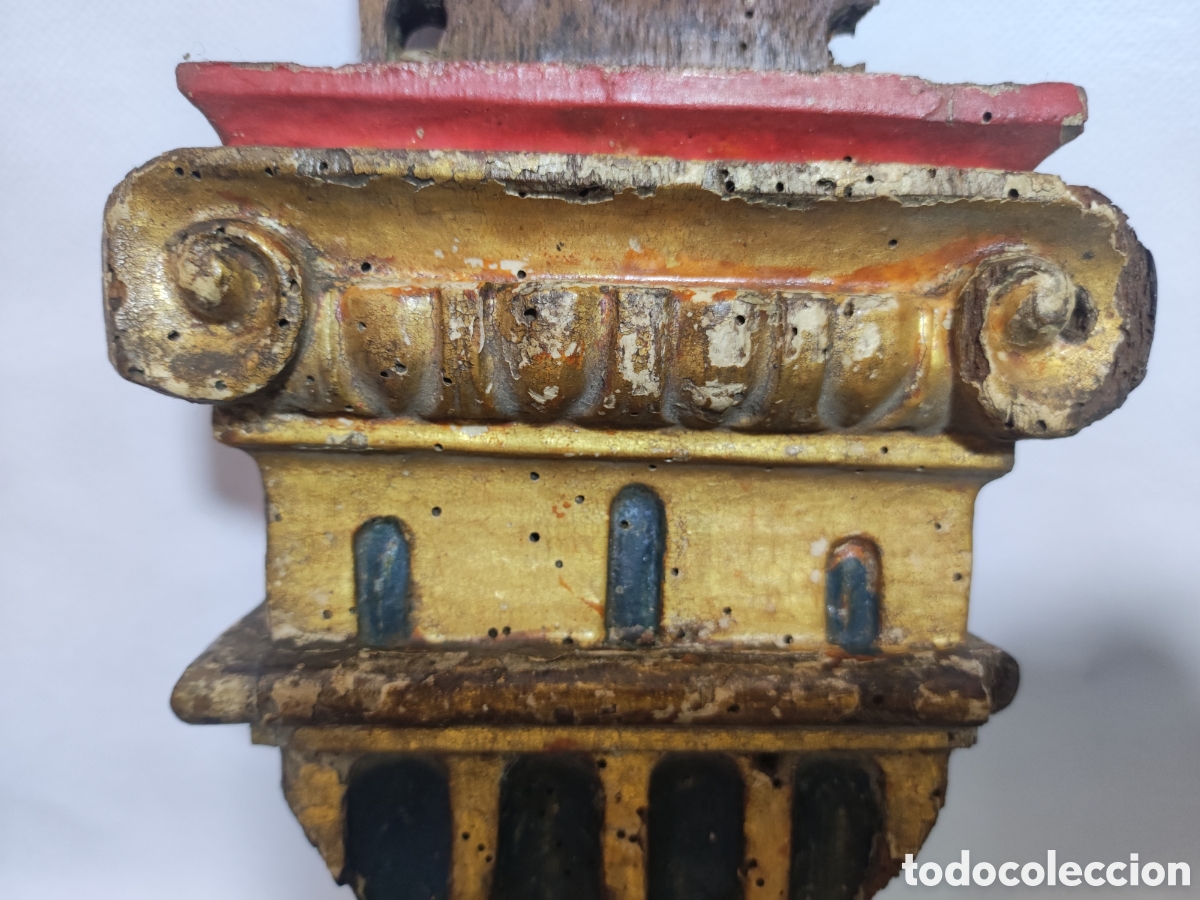 Antig&uuml;edades: Remate de retablo siglo XVII - Foto 2