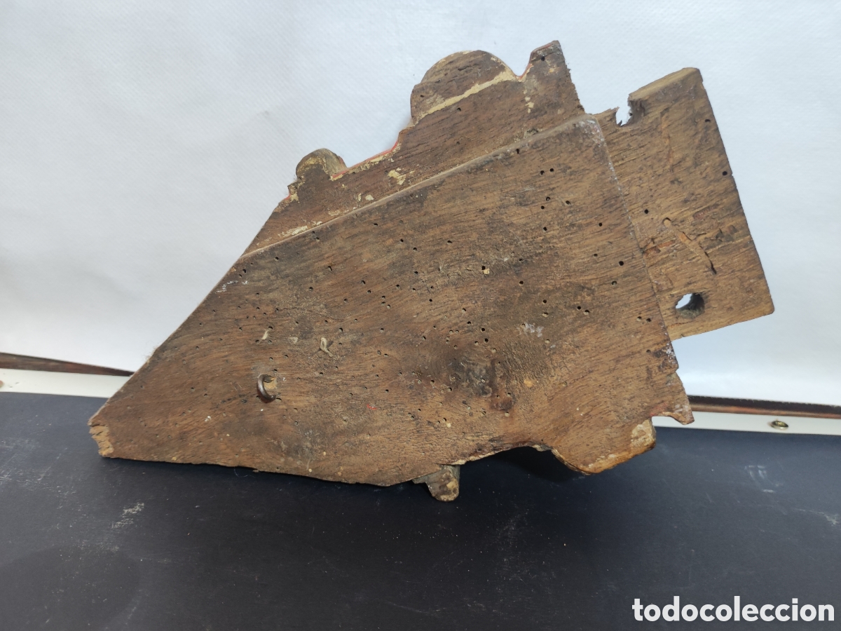 Antig&uuml;edades: Remate de retablo siglo XVII - Foto 3