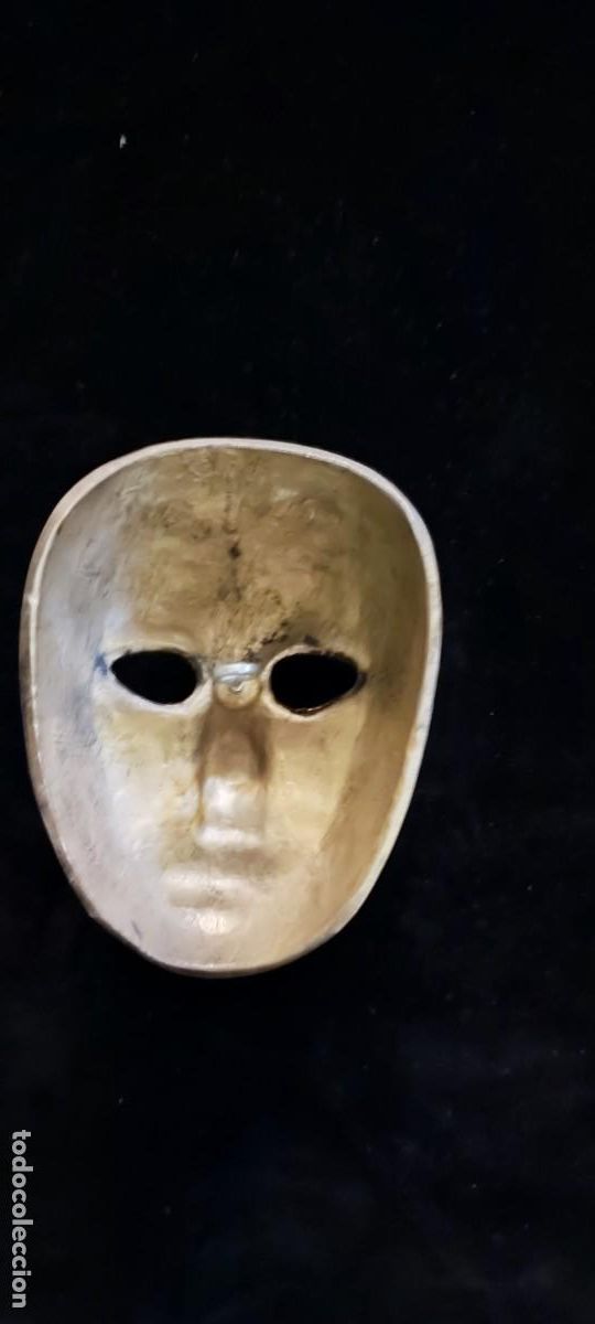 Antig&uuml;edades: Mascara de bronce para colgar - Foto 2