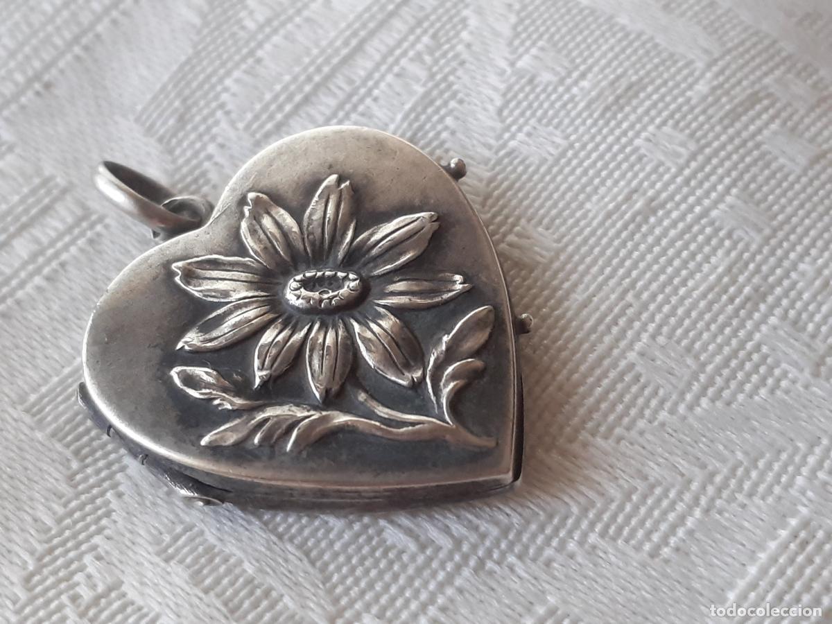 Antig&uuml;edades: Guardafoto plata Edelwiss - Foto 3