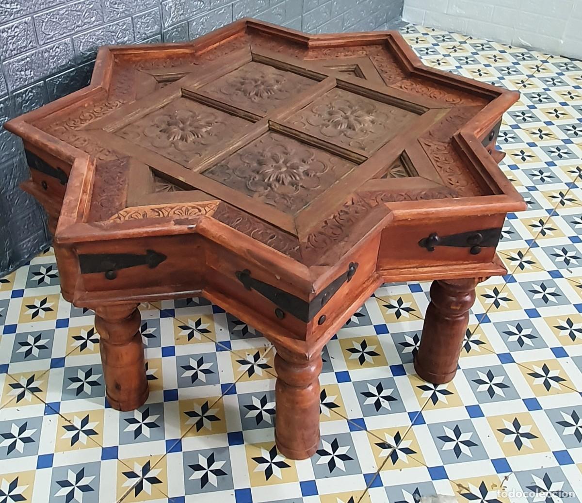 Antig&uuml;edades: Mesa forma estrella 8 puntas indu - Foto 1