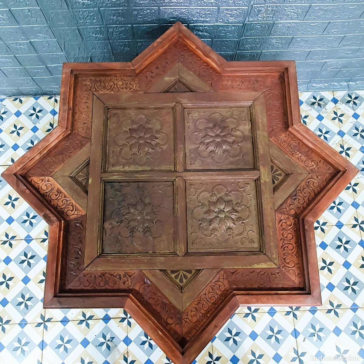 Antig&uuml;edades: Mesa forma estrella 8 puntas indu - Foto 4
