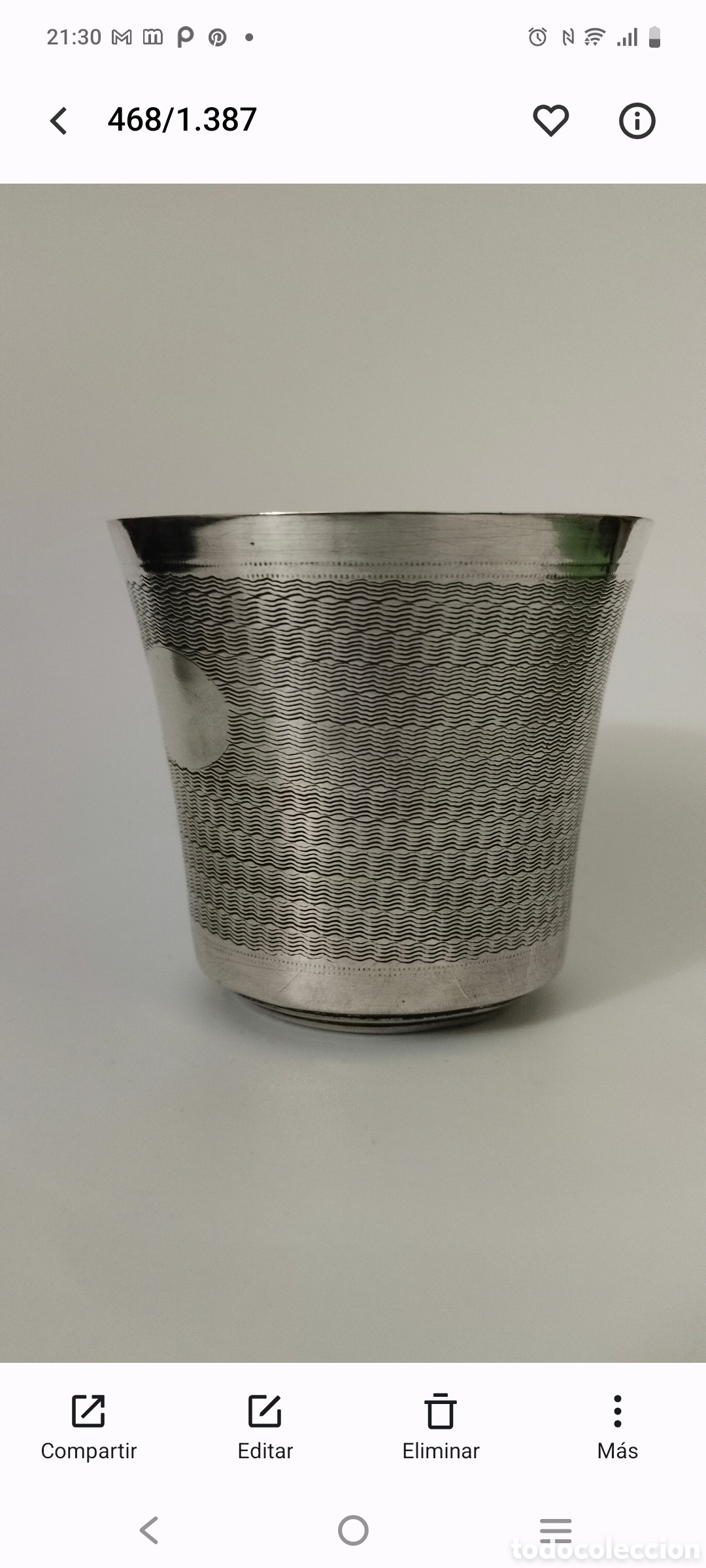 Antig&uuml;edades: Vaso de vodka faberge - Foto 3