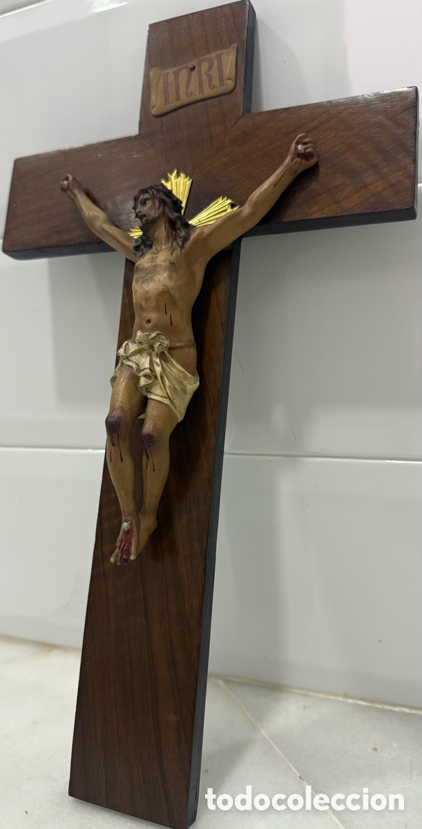 Antig&uuml;edades: ANTIGUO CRISTO CRUCIFICADO DE OLOT - Foto 2