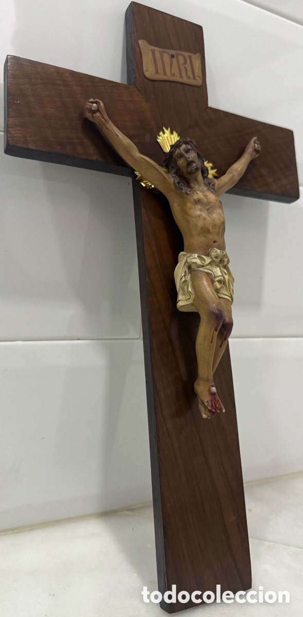 Antig&uuml;edades: ANTIGUO CRISTO CRUCIFICADO DE OLOT - Foto 3