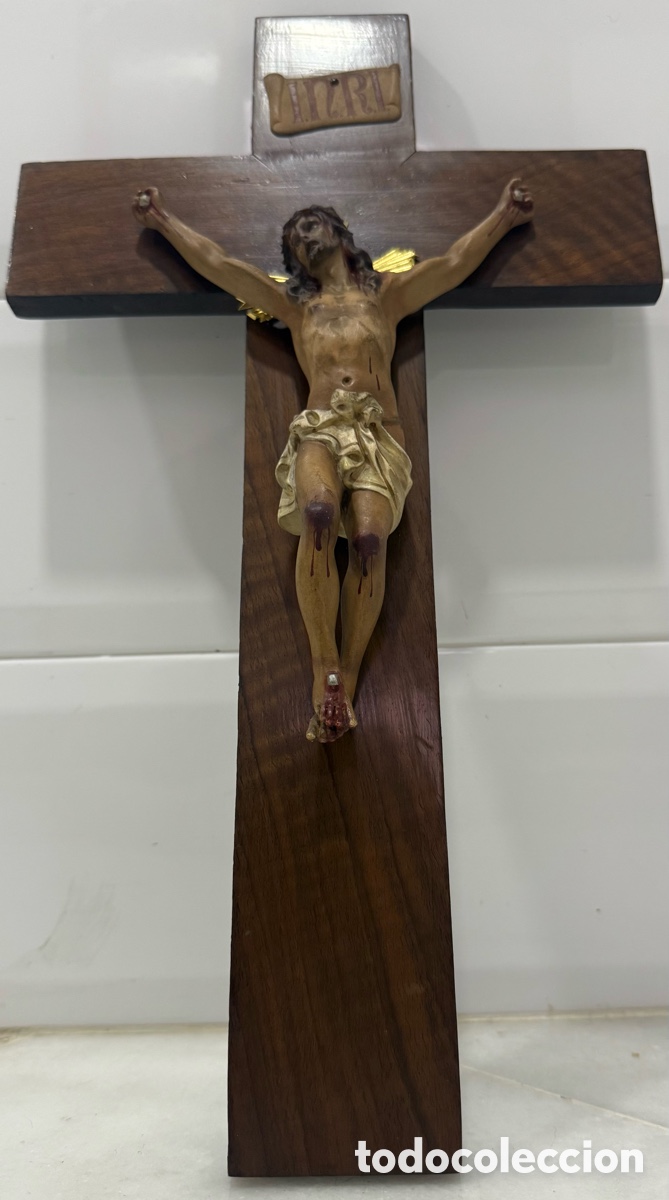 Antig&uuml;edades: ANTIGUO CRISTO CRUCIFICADO DE OLOT - Foto 4