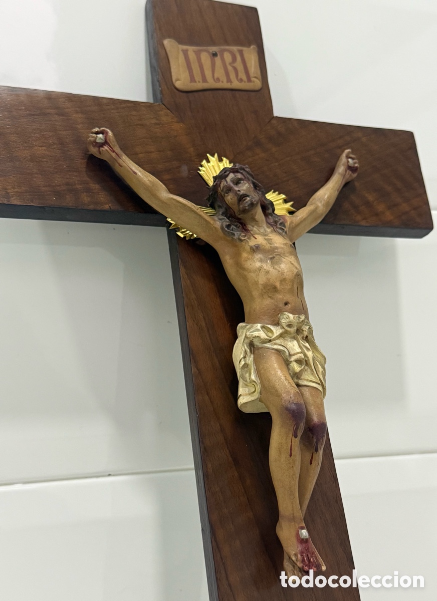 Antig&uuml;edades: ANTIGUO CRISTO CRUCIFICADO DE OLOT - Foto 10