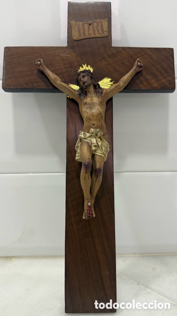 Antig&uuml;edades: ANTIGUO CRISTO CRUCIFICADO DE OLOT - Foto 1