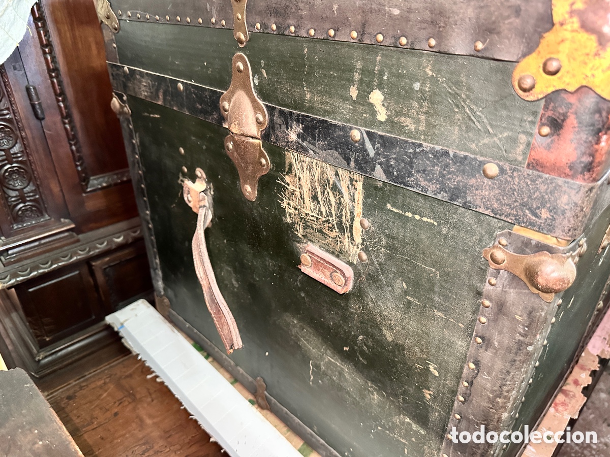 Antig&uuml;edades: Ba&uacute;l antiguo de viaje - Foto 6