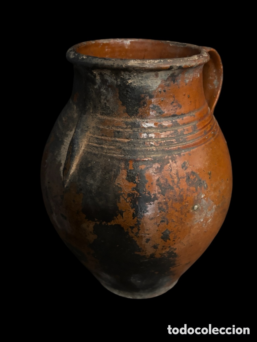 Antig&uuml;edades: Jarra esmaltada aragonesa - Foto 2