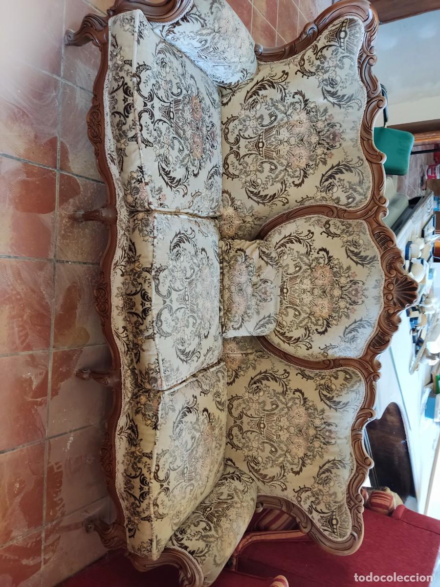 Antig&uuml;edades: Sof&aacute;s antiguos estilo isabelino con mesa de centro - Foto 2