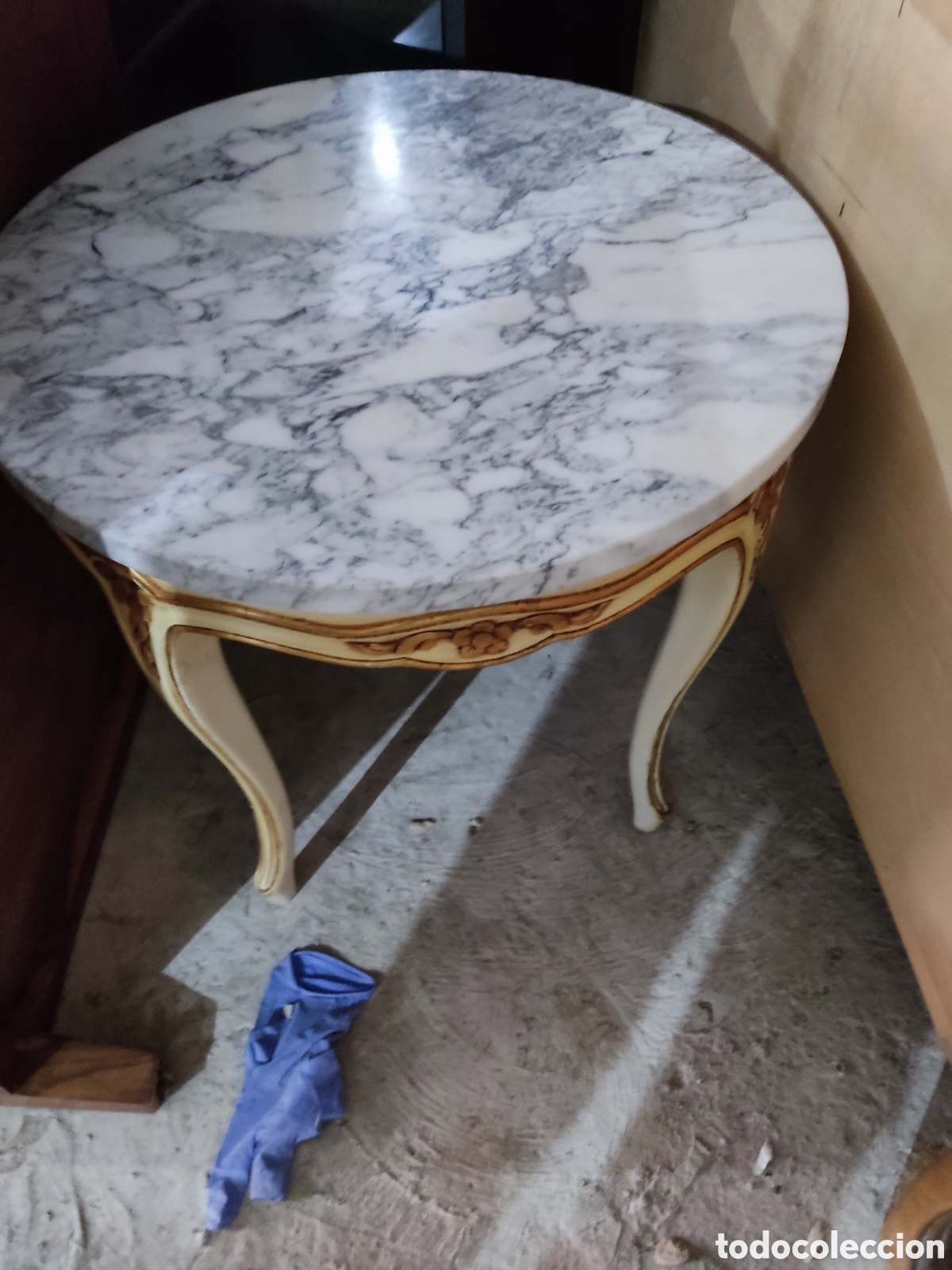 Antig&uuml;edades: Conjunto mesa y sillas luis xv - Foto 1
