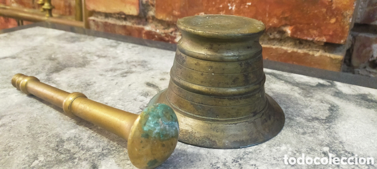 Antig&uuml;edades: Mortero almirez con mazo - Foto 7