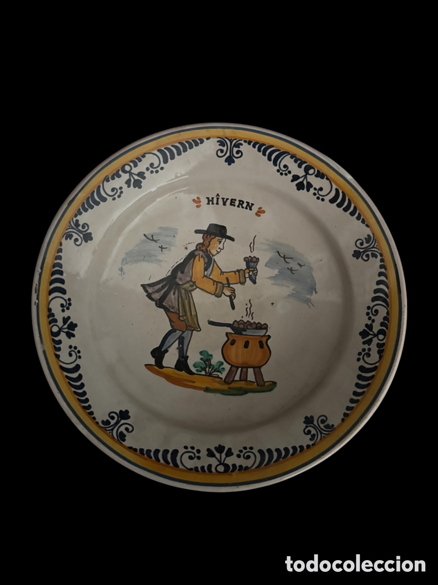 Antig&uuml;edades: Plato de colgar decorativo. - Foto 1