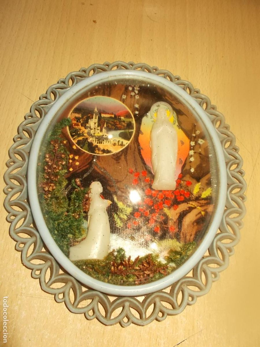 Antig&uuml;edades: Recuerdo de la Virgen de Lourdes - Foto 1