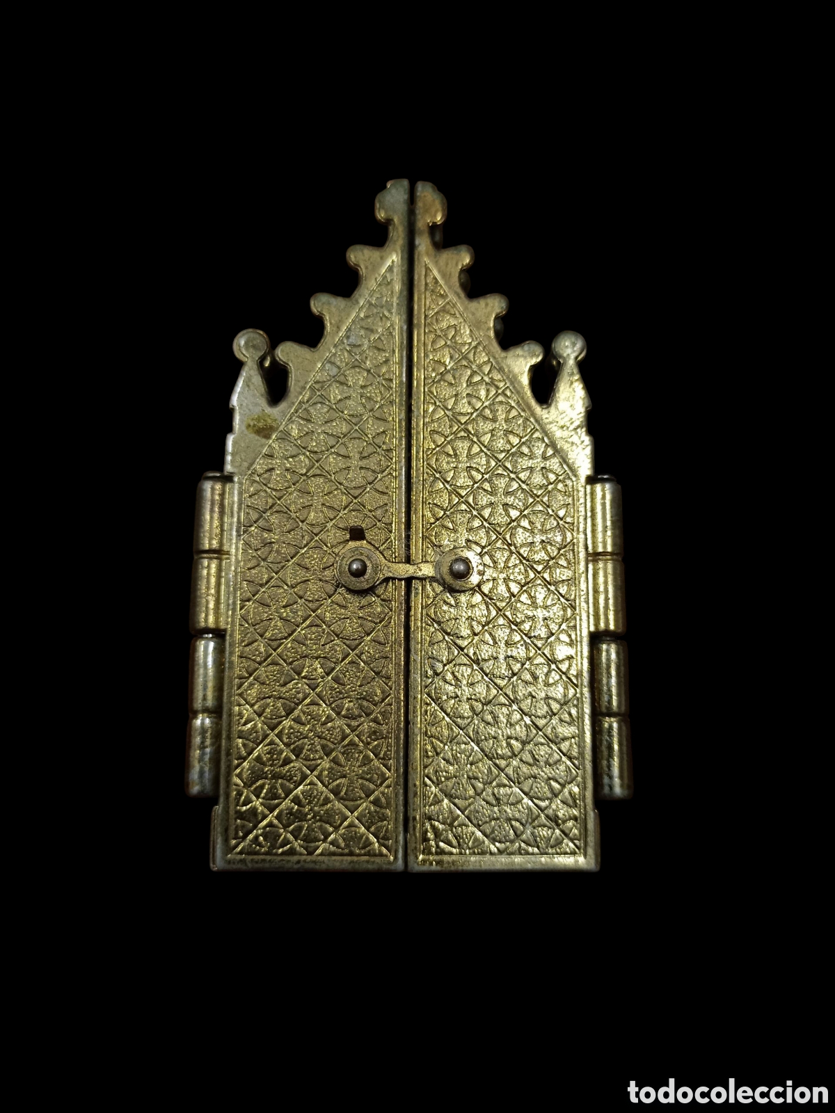Antig&uuml;edades: Virgen del Roc&iacute;o capilla personal tr&iacute;ptico - Foto 2