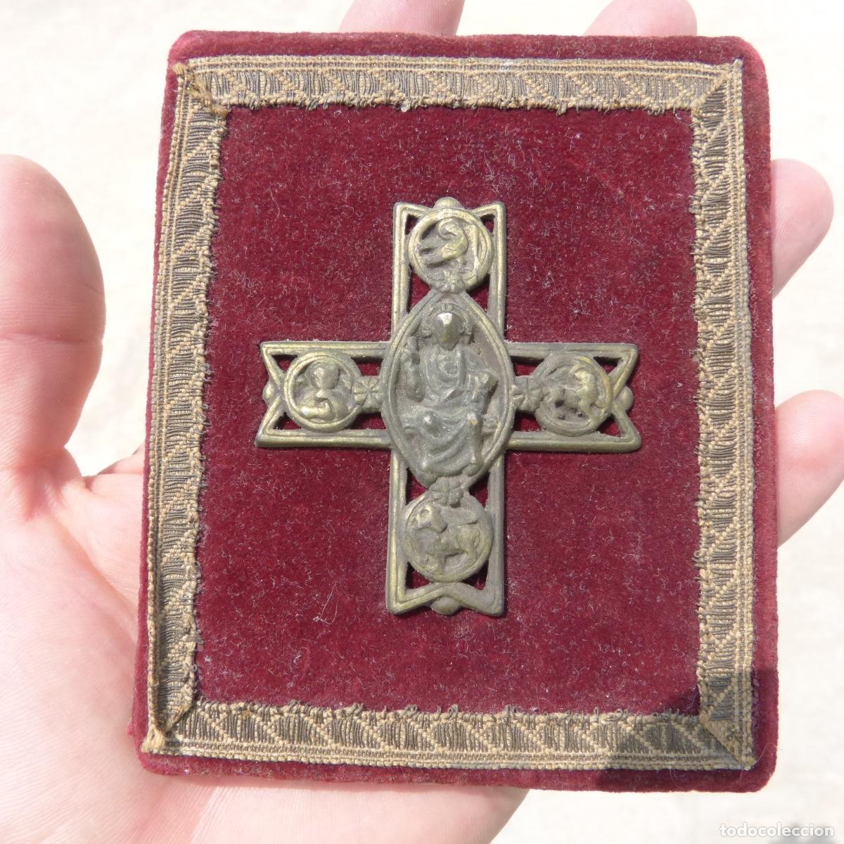Antig&uuml;edades: Antigua placa devocional , 11,4x9,4cm, 79gr. - Foto 1