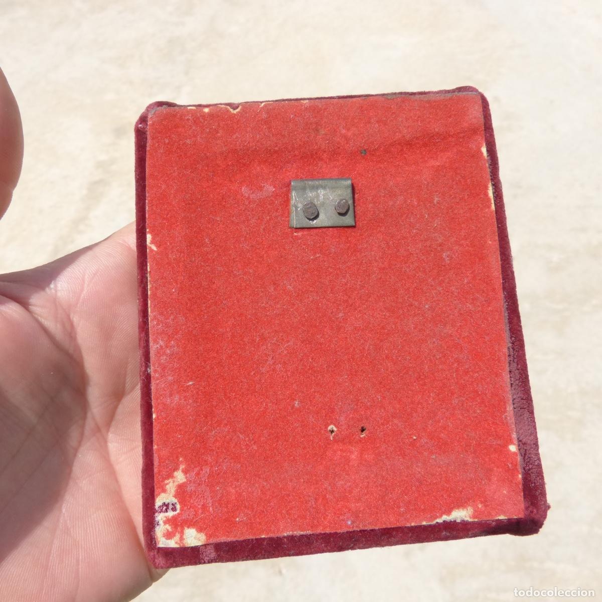 Antig&uuml;edades: Antigua placa devocional , 11,4x9,4cm, 79gr. - Foto 4