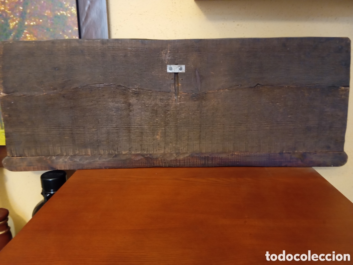 Antig&uuml;edades: &Uacute;ltima Cena tallada en madera en relieve - Foto 2