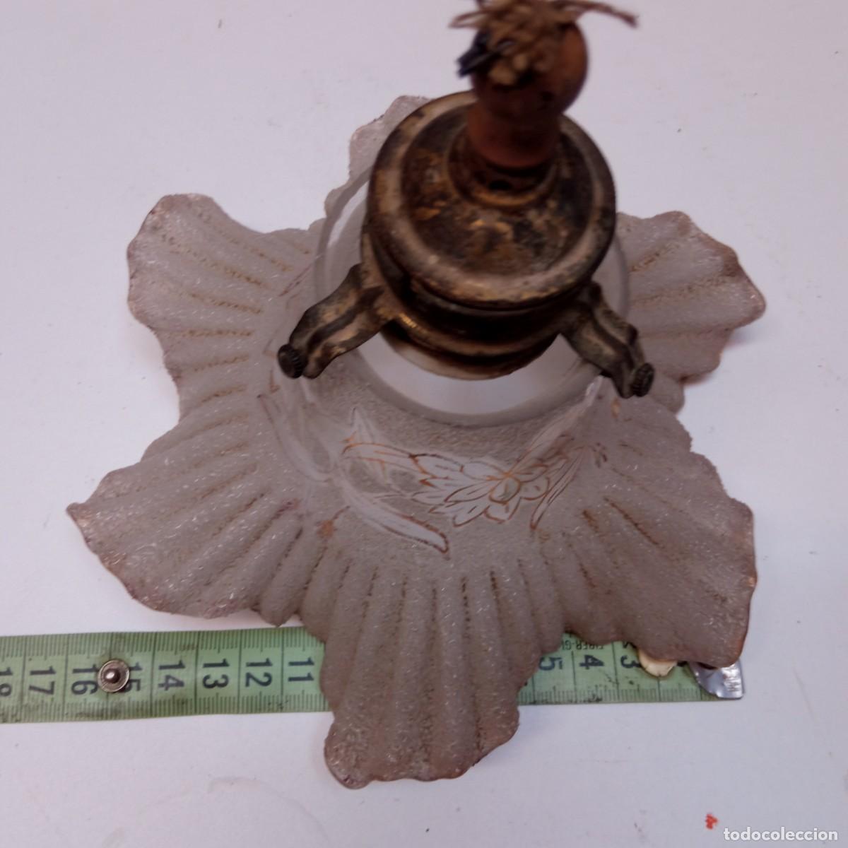 Antig&uuml;edades: Lampara de techo tulipa flor - Foto 2