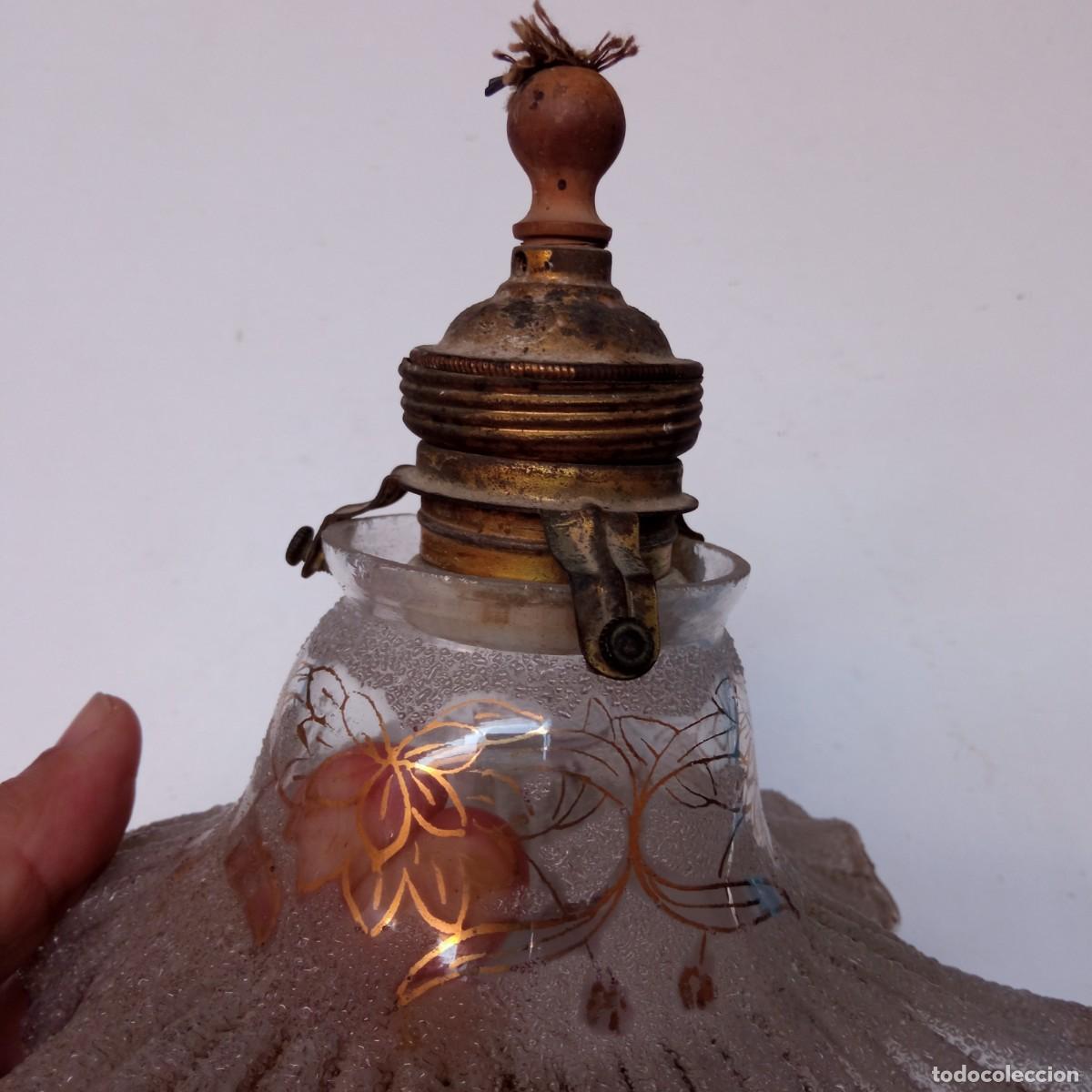 Antig&uuml;edades: Lampara de techo tulipa flor - Foto 4