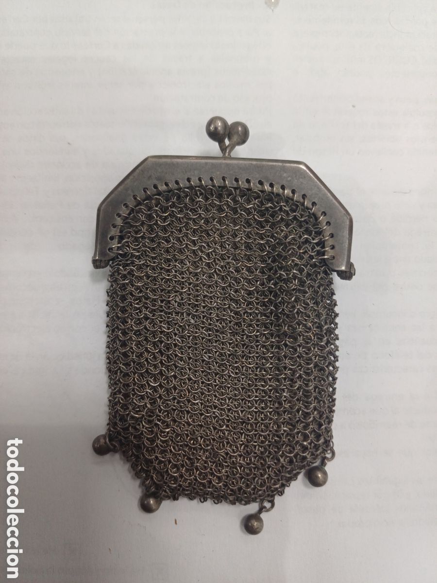 Antig&uuml;edades: Monedero plata 800. Para colgar - Foto 1