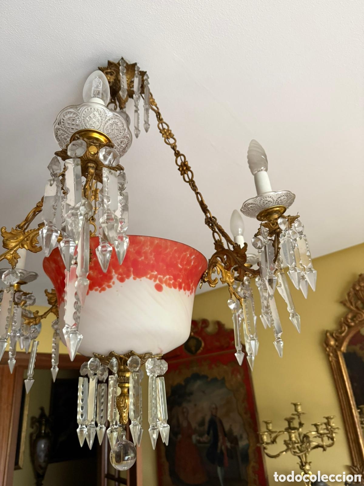 Antig&uuml;edades: LAMPARA MURANO ANTIGUA - Foto 2