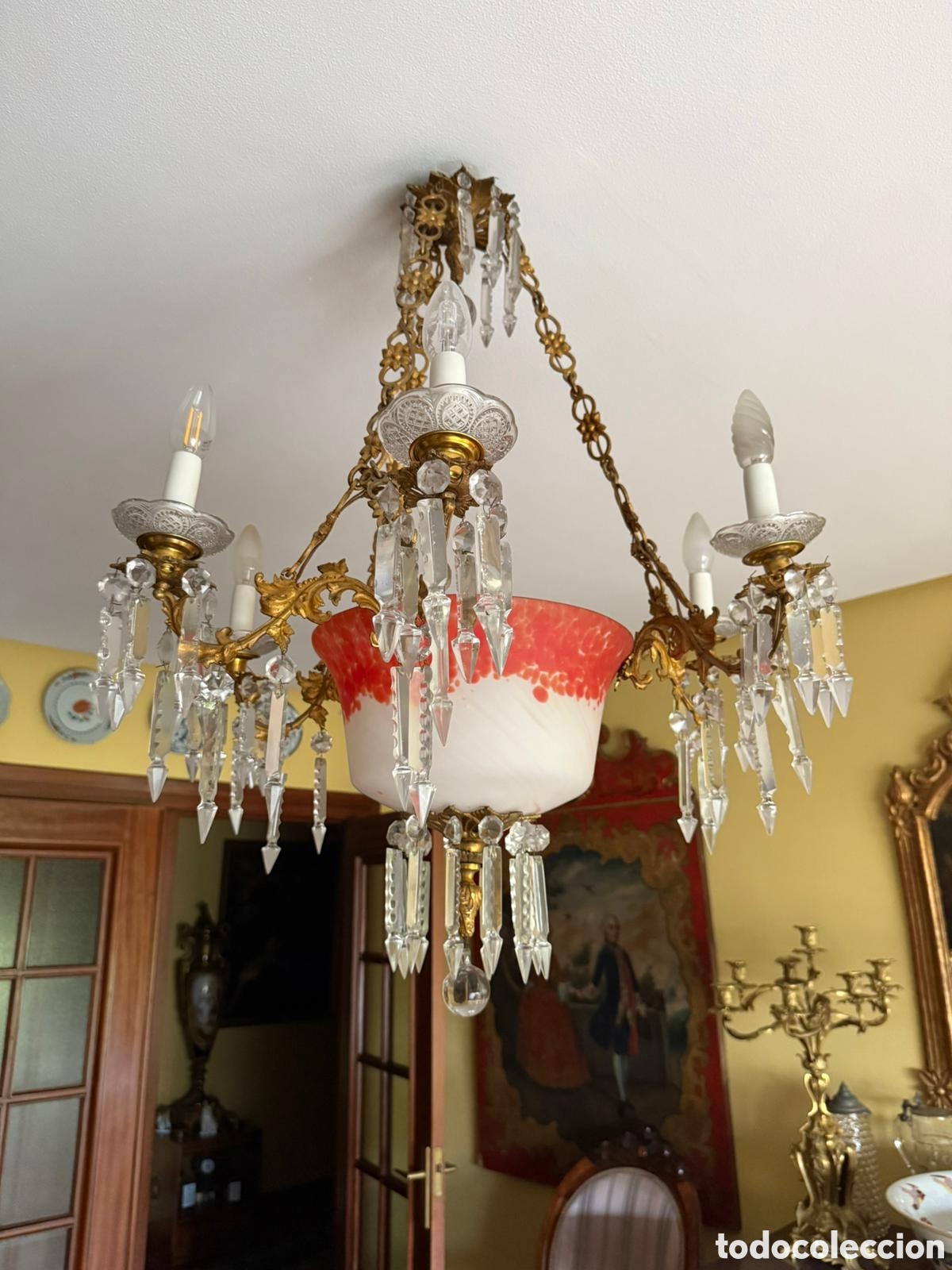 Antig&uuml;edades: LAMPARA MURANO ANTIGUA - Foto 4