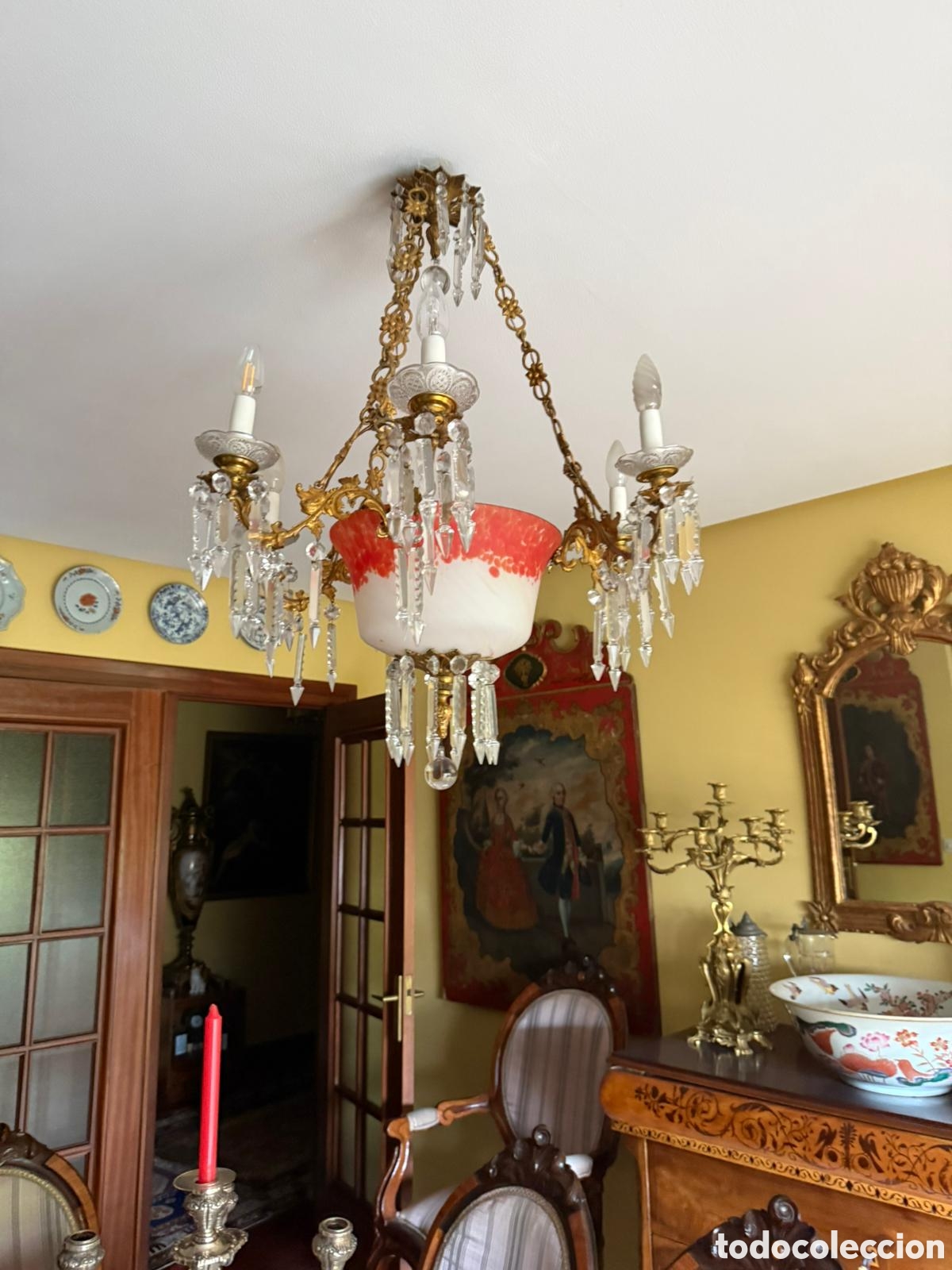 Antig&uuml;edades: LAMPARA MURANO ANTIGUA - Foto 5