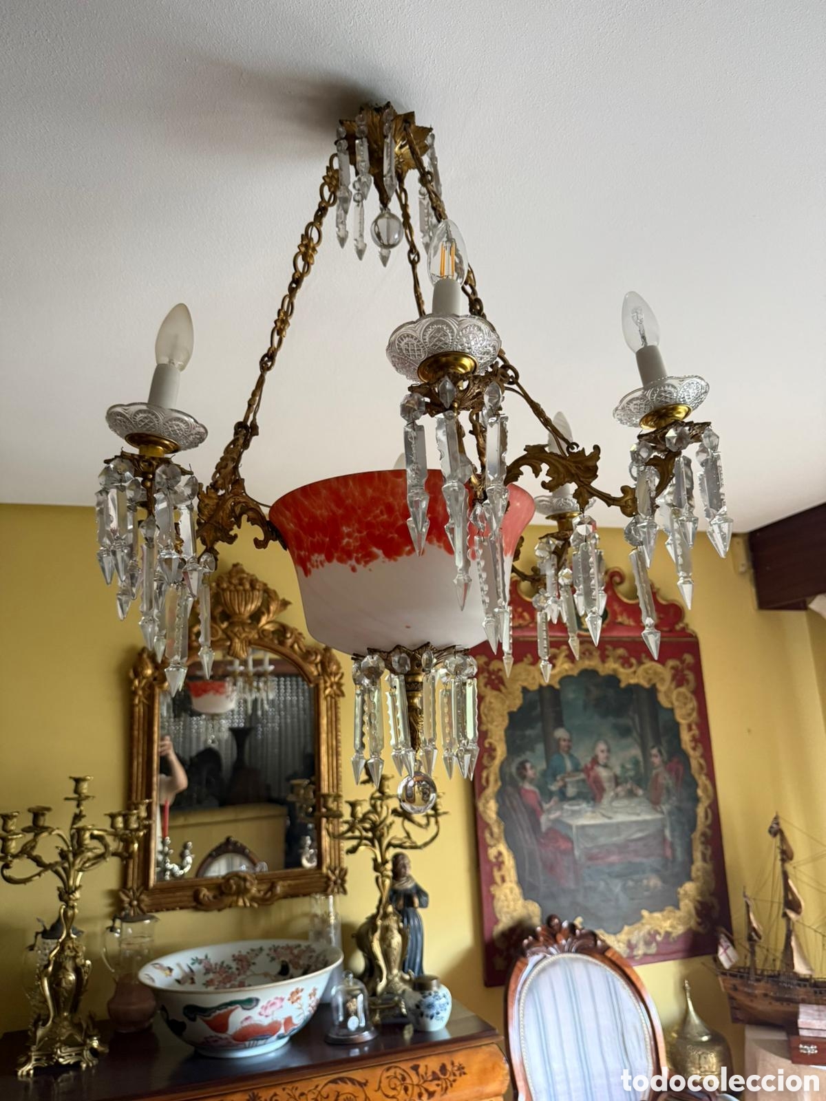 Antig&uuml;edades: LAMPARA MURANO ANTIGUA - Foto 6
