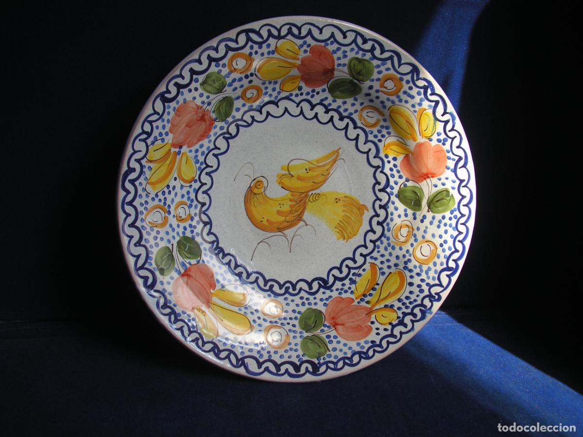 Antig&uuml;edades: PLATO PINTADO A MANO - Foto 1