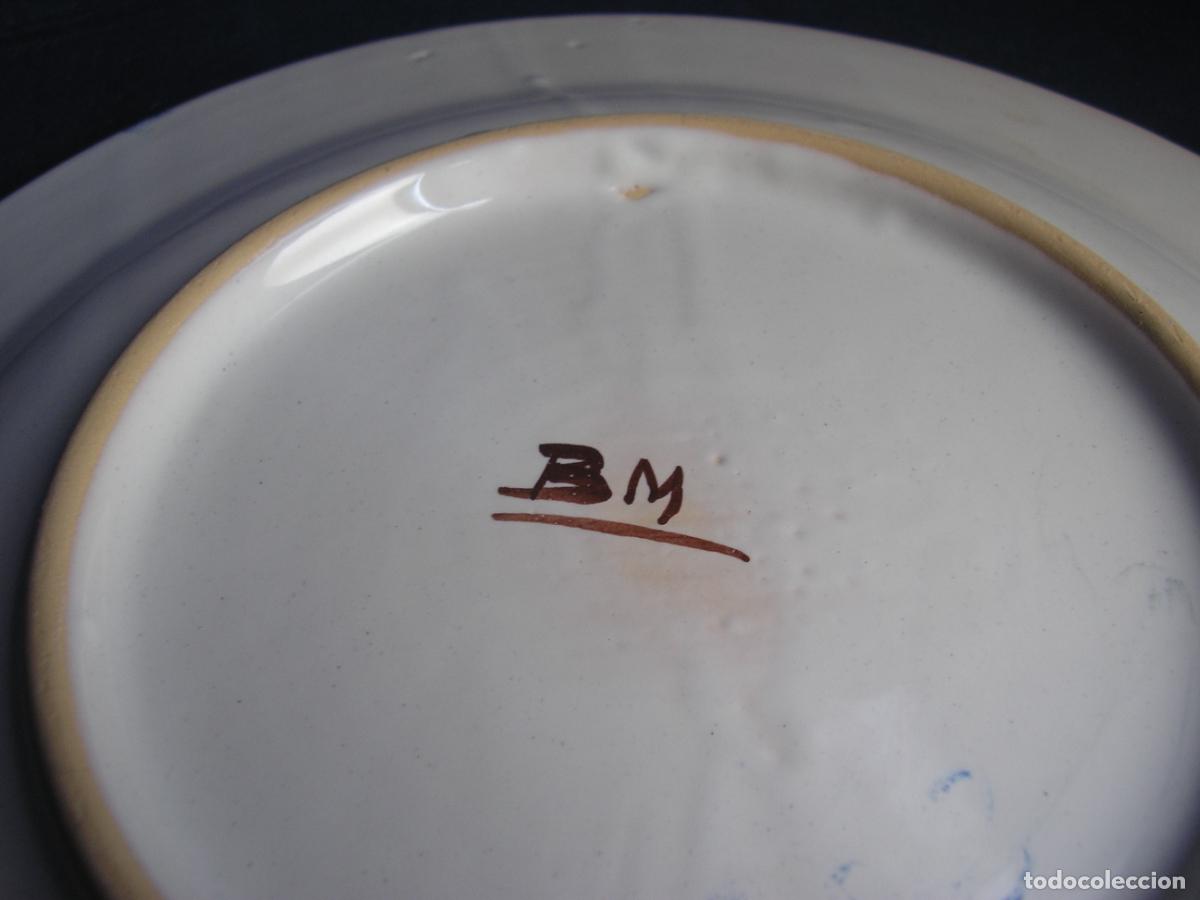 Antig&uuml;edades: PLATO PINTADO A MANO - Foto 2