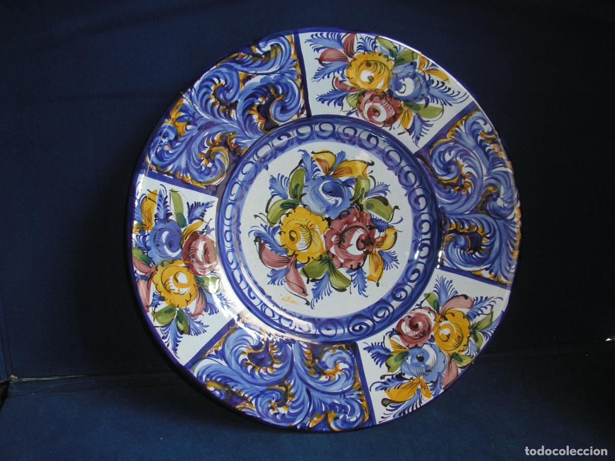 Antig&uuml;edades: PLATO PINTADO A MANO - Foto 1