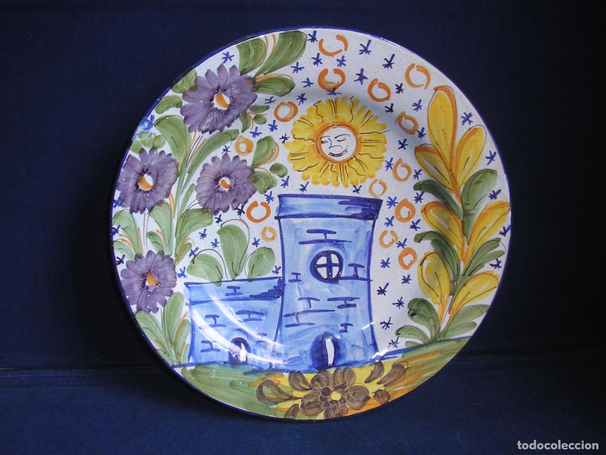 Antig&uuml;edades: PLATO PINTADO A MANO - Foto 1