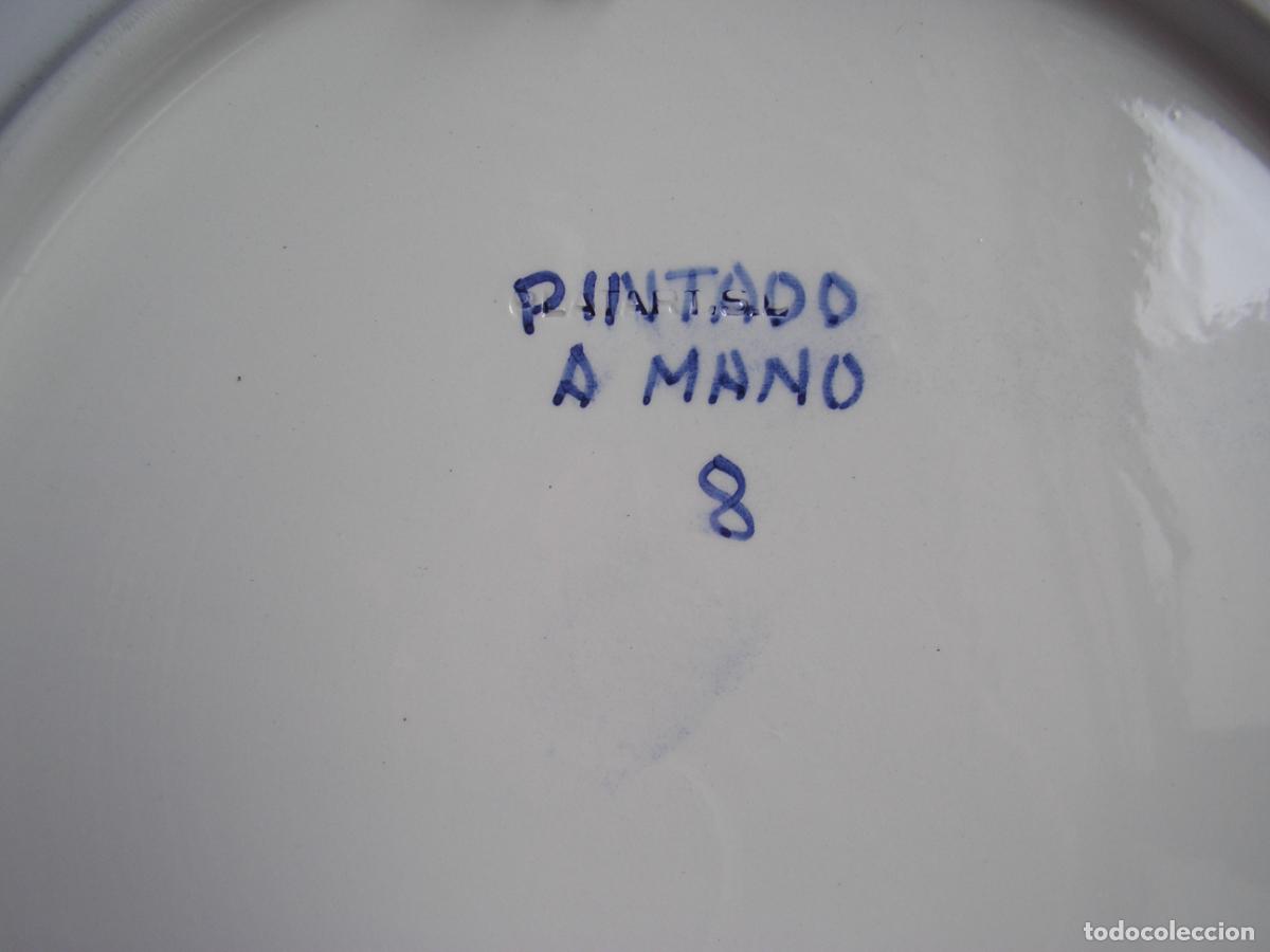 Antig&uuml;edades: PLATO PINTADO A MANO - Foto 2