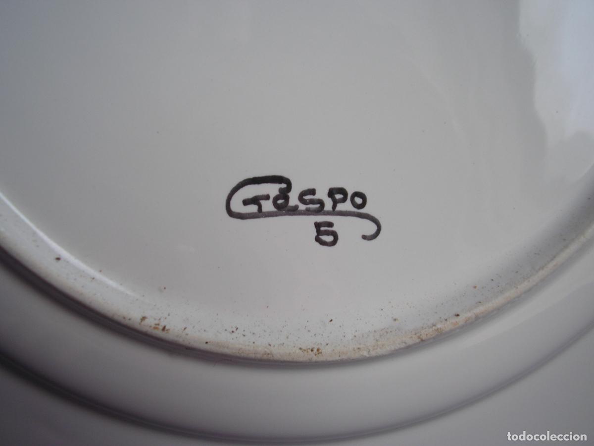 Antig&uuml;edades: PLATO PINTADO A MANO - Foto 2