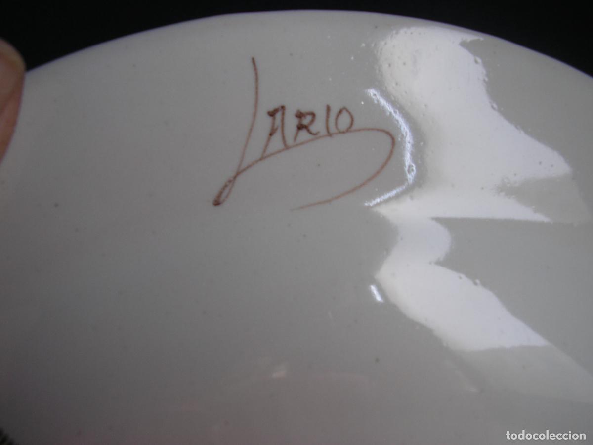 Antig&uuml;edades: PLATO PINTADO A MANO - Foto 2