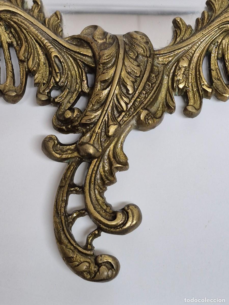 Antig&uuml;edades: Precioso Espejo, Cornucopia - Bronce Cincelado - Foto 5