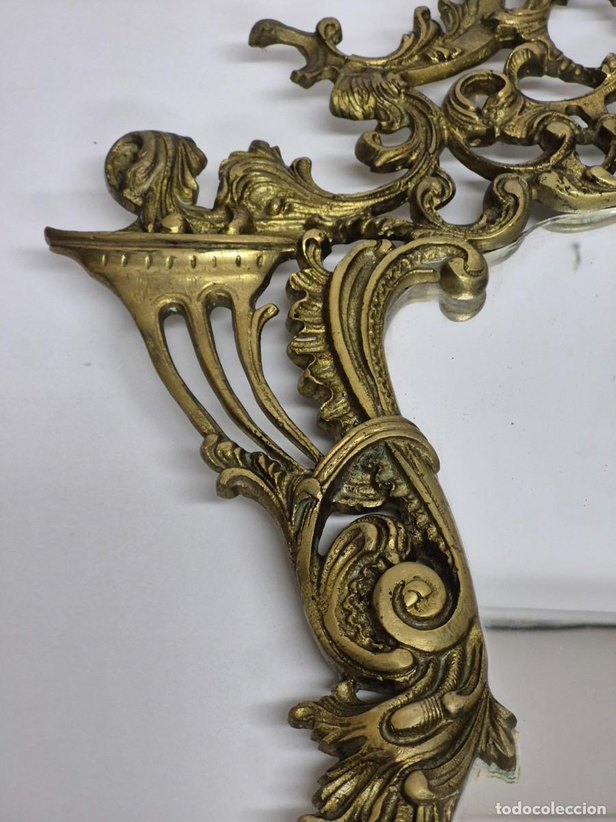 Antig&uuml;edades: Precioso Espejo, Cornucopia - Bronce Cincelado - Foto 7