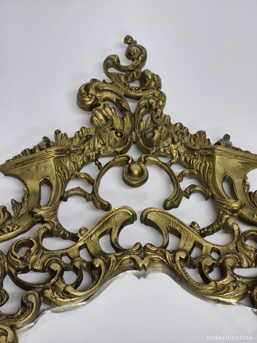 Antig&uuml;edades: Precioso Espejo, Cornucopia - Bronce Cincelado - Foto 9